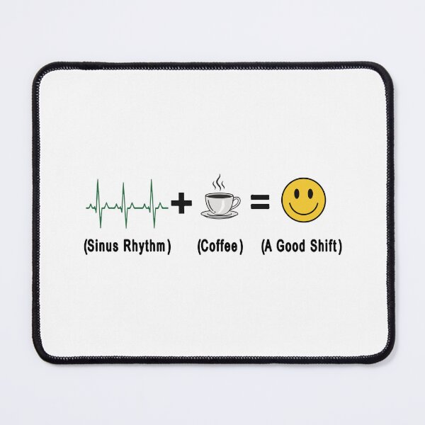 Item preview, Nurse Equation Sinus Rhythm Coffee - Funny Cardiac Nurse Art designed and sold by CrewGifted.