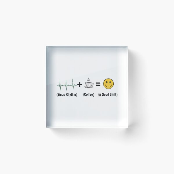 Item preview, Nurse Equation Sinus Rhythm Coffee - Funny Cardiac Nurse Art designed and sold by CrewGifted.