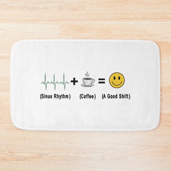 Item preview, Nurse Equation Sinus Rhythm Coffee - Funny Cardiac Nurse Art designed and sold by CrewGifted.