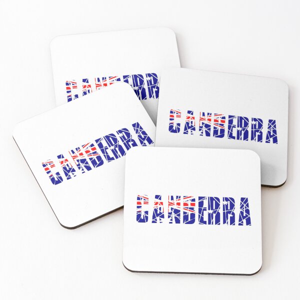 Item preview, CANBERRA Australia Typography | Australian Flag Distressed Text Art designed and sold by Globalcitytees.