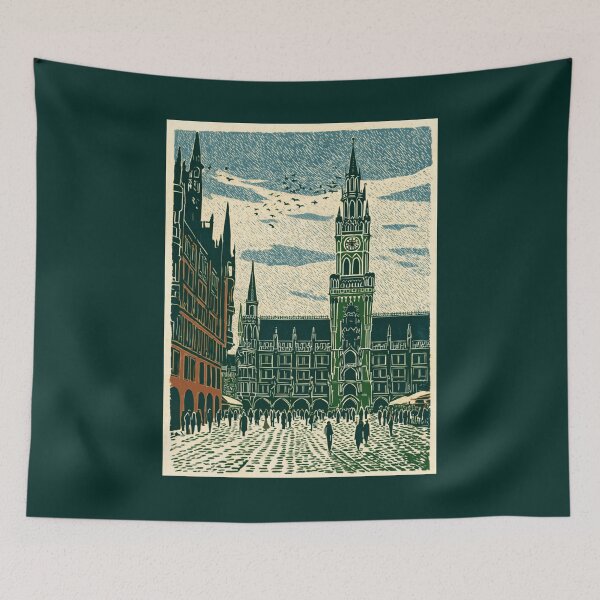 Item preview, A Travel Print of Munich - Germany designed and sold by StudioRedKoala.