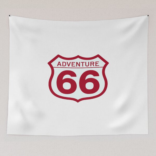 Item preview, Adventure 66 Retro Road Trip Badge – Vintage Highway Travel Sign for Wanderers & Free Spirits designed and sold by Bright Nest Studio.