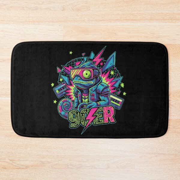 Item preview, Cyberpunk Goner – Neon Chameleon with VR glasses designed and sold by TimelessCW.