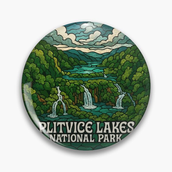 Item preview, Plitvice Lakes National Park Stained Glass Art designed and sold by TomFrontierArt.