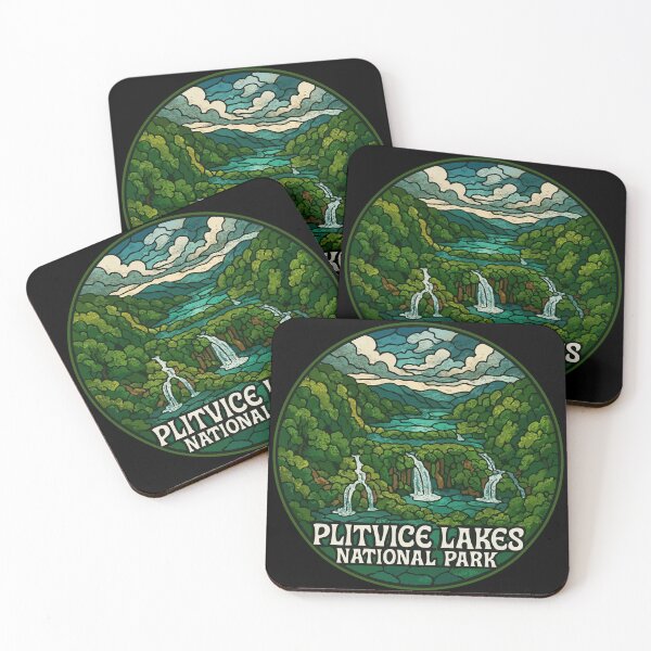 Item preview, Plitvice Lakes National Park Stained Glass Art designed and sold by TomFrontierArt.