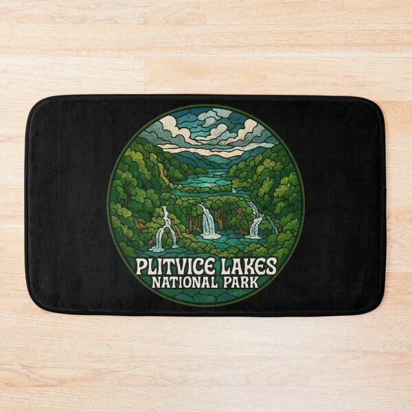 Item preview, Plitvice Lakes National Park Stained Glass Art designed and sold by TomFrontierArt.