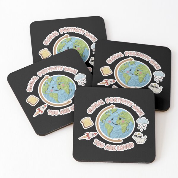 Item preview, Global Positivity Wave Cute Earth Illustration designed and sold by Modavedrake.