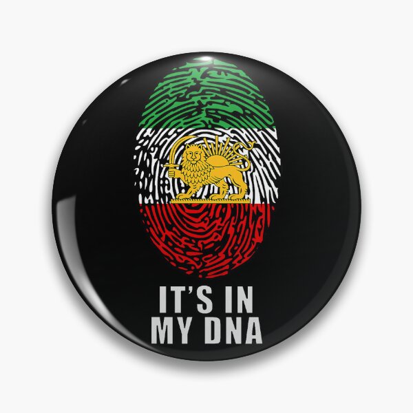 Item preview, Iran Map with Lion and Sun Emblem DNA Fingerprint designed and sold by bentonruiz.
