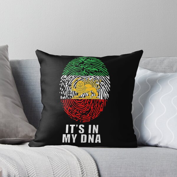 Item preview, Iran Map with Lion and Sun Emblem DNA Fingerprint designed and sold by bentonruiz.