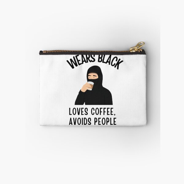 Item preview, Wears Black Drinks Coffee Avoids People, Black Humor  designed and sold by sz0g0.