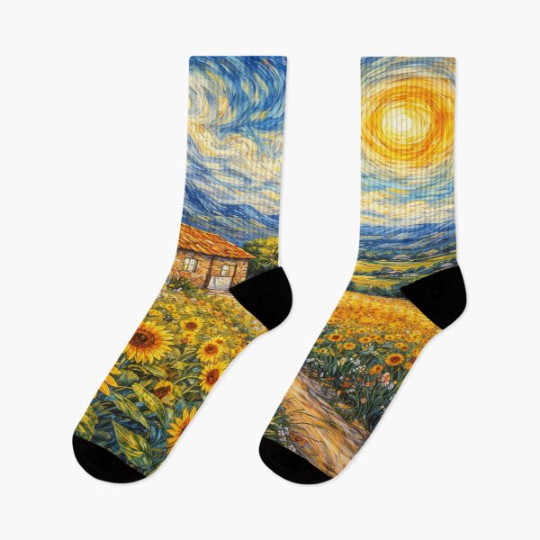 Item preview, Sunflowers Under a Swirling Sky designed and sold by SpicyWind.