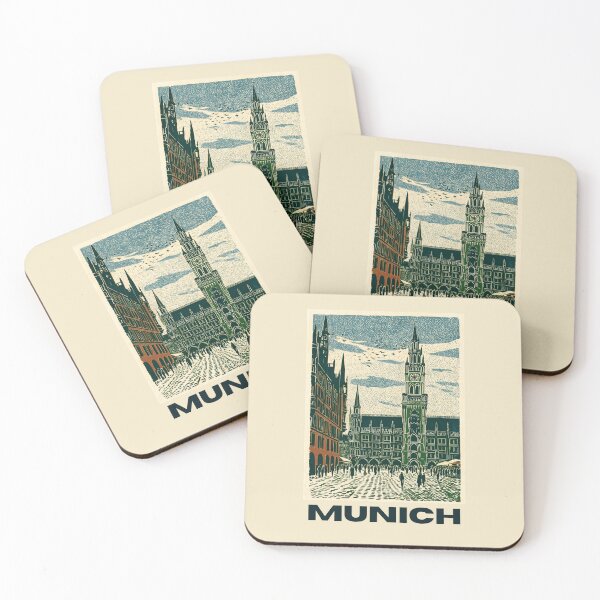 Item preview, A Travel Print of Munich - Germany designed and sold by StudioRedKoala.