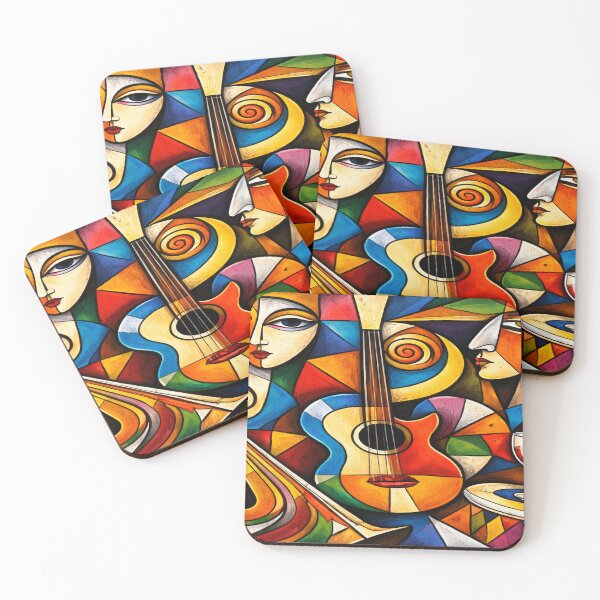 Item preview, Cubist Music Still Life designed and sold by SpicyWind.