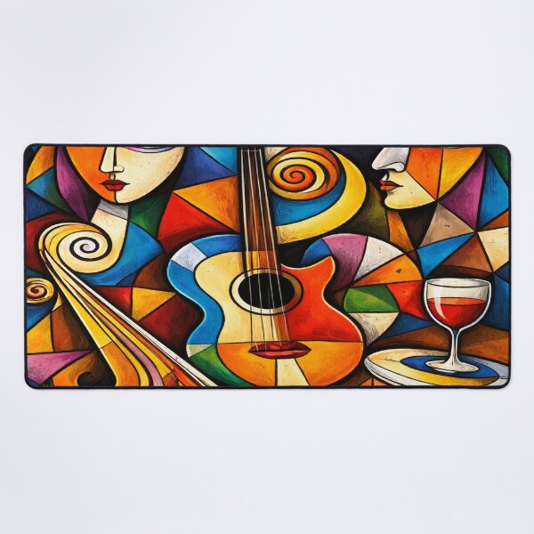 Item preview, Cubist Music Still Life designed and sold by SpicyWind.