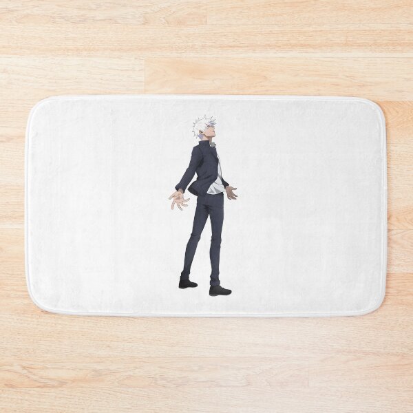 Item preview, Dynamic White‑Haired Anime Sorcerer in Combat Stance designed and sold by lamiarte.