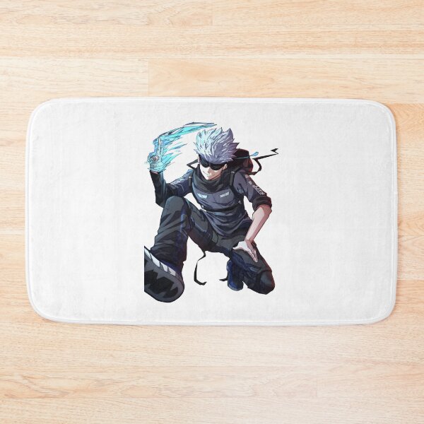 Item preview, Dynamic White‑Haired Anime Sorcerer in Combat Stance designed and sold by lamiarte.