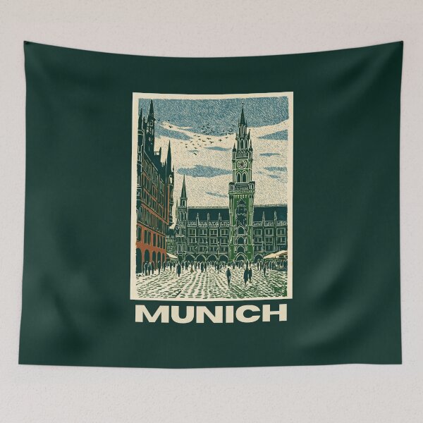 Item preview, A Travel Print of Munich - Germany designed and sold by StudioRedKoala.