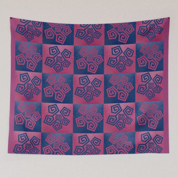 Item preview, Pink Navy Zigzag Geometric Pattern - Dynamic Abstract Design designed and sold by Italian Ink Studio.