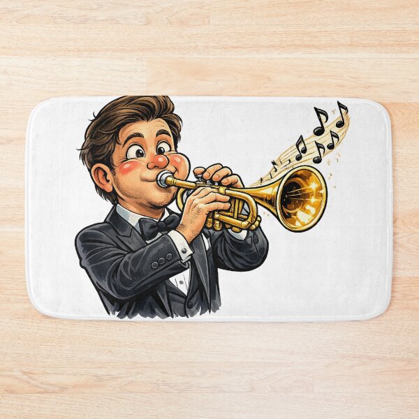 Item preview, Happy cross-eyed trumpeter designed and sold by SpicyWind.
