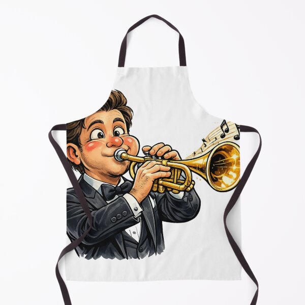 Item preview, Happy cross-eyed trumpeter designed and sold by SpicyWind.