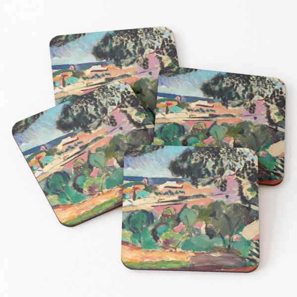 Item preview, Collioure Landscape by Henri Matisse: Fauvist Mediterranean Hillside Poster designed and sold by artofuniverse.