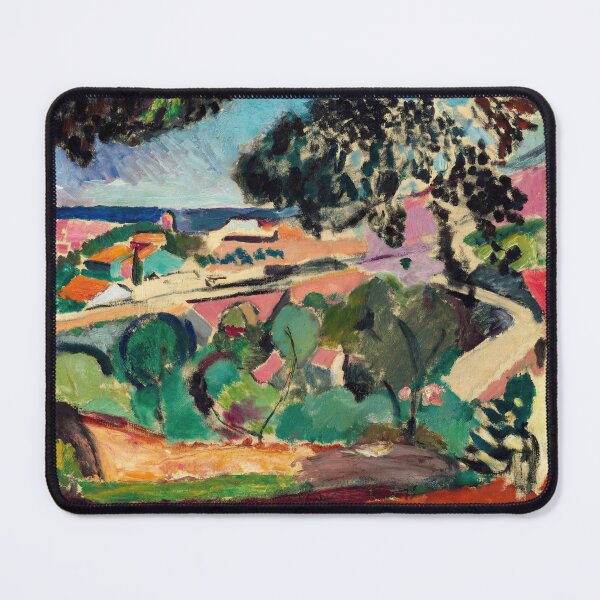 Item preview, Collioure Landscape by Henri Matisse: Fauvist Mediterranean Hillside Poster designed and sold by artofuniverse.