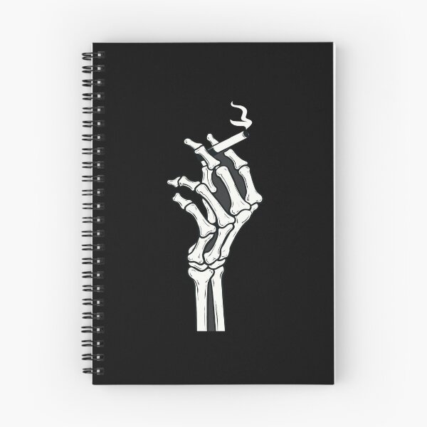 Item preview, Smoking Skeleton Hand Art – Dark Aesthetic Skull Illustration for Edgy Streetwear & Alt Decor designed and sold by Bright Nest Studio.