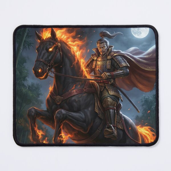 Item preview, The Night Raid: Samurai on Hellfire Steed designed and sold by Mori-no-Akari.