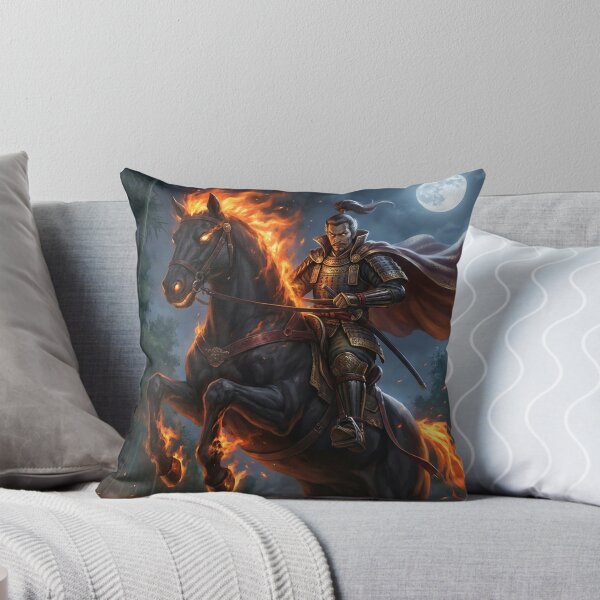 Item preview, The Night Raid: Samurai on Hellfire Steed designed and sold by Mori-no-Akari.