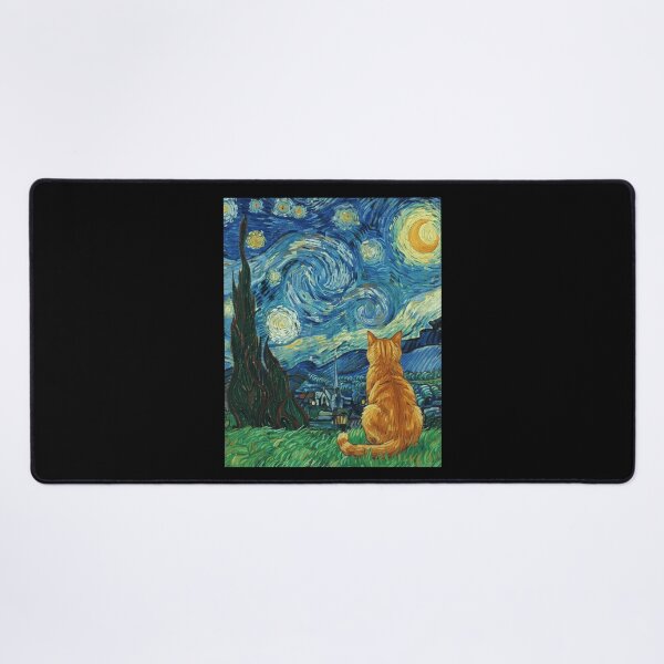Item preview, Starry Night Orange Cat Painting I designed and sold by Lemon Pepper.