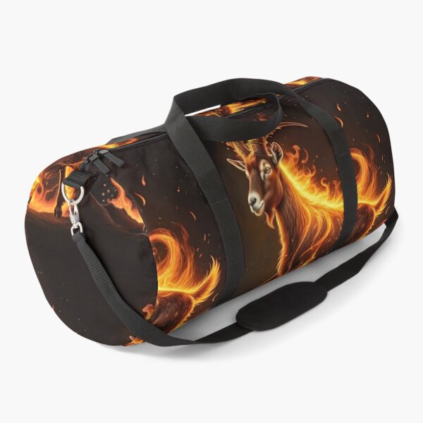 Item preview, 2027 Year of the Fire Goat, Fiery Goat,Happy New Year! fire on black background designed and sold by orthodox-icon.