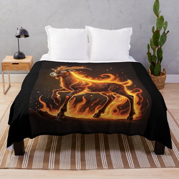 Item preview, 2027 Year of the Fire Goat, Fiery Goat,Happy New Year! fire on black background designed and sold by orthodox-icon.