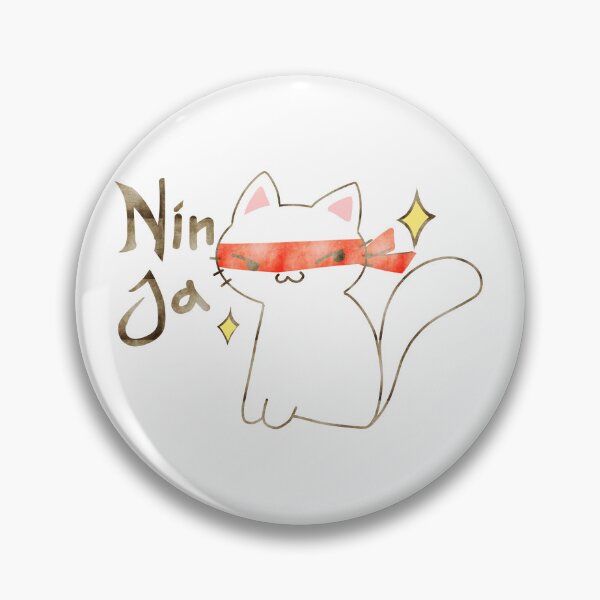 Item preview, Kawaii Ninja Cat Tee | Cute Anime Ninja Kitty with Bandana designed and sold by Louise Nilsson.