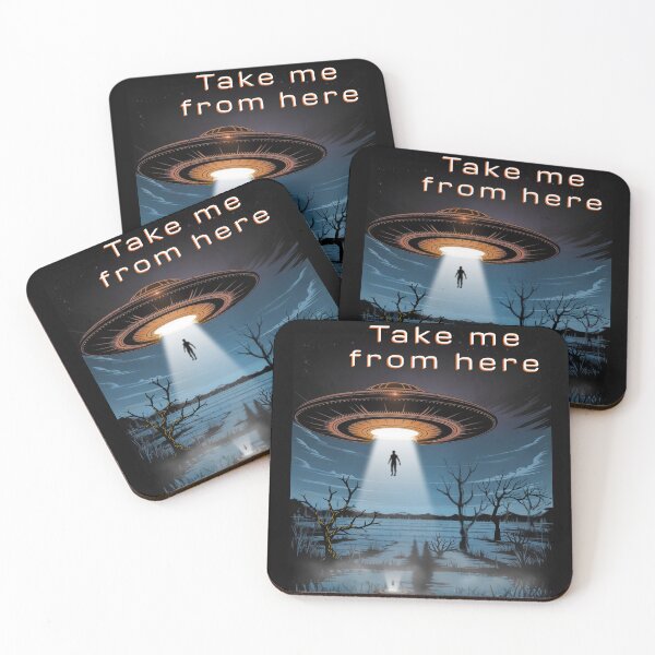 Item preview, Lonely UFO Abduction Scene designed and sold by AnaPixMar.