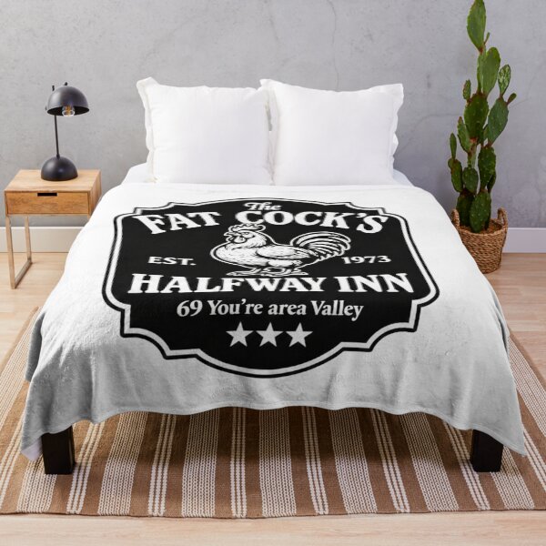 Item preview, Vintage Pub Sign Parody - The Fat Cock’s Halfway Inn - Retro Rooster Wall Art designed and sold by TheNyneShop.