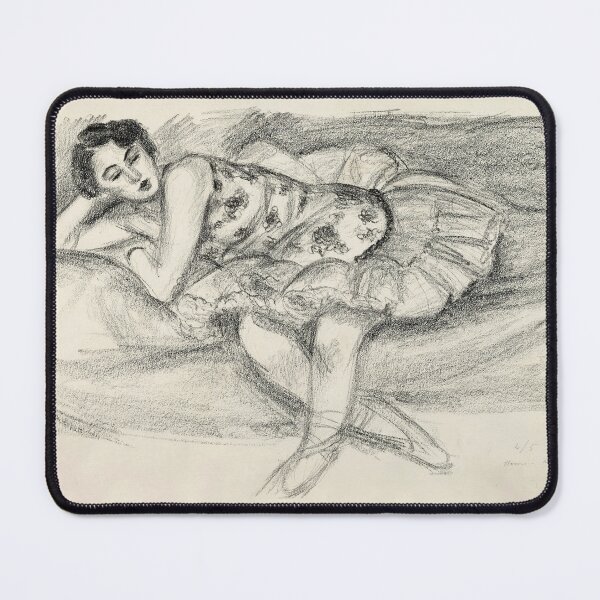 Item preview, Danseuse Au Divan Pliee En Deux by Henri Matisse: Modernist Line Art Poster designed and sold by artofuniverse.