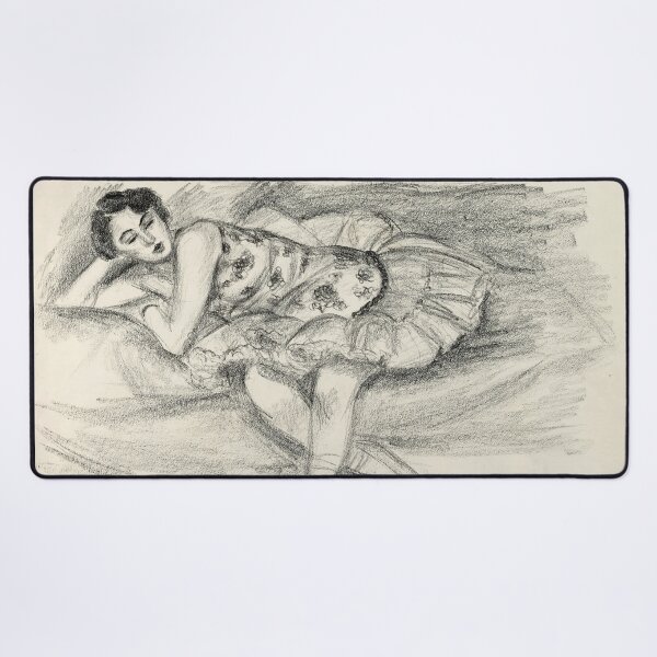 Item preview, Danseuse Au Divan Pliee En Deux by Henri Matisse: Modernist Line Art Poster designed and sold by artofuniverse.