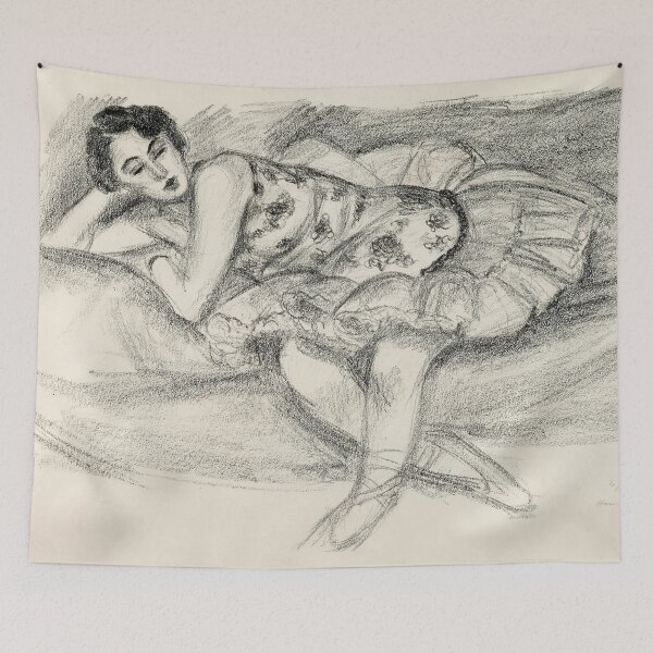 Item preview, Danseuse Au Divan Pliee En Deux by Henri Matisse: Modernist Line Art Poster designed and sold by artofuniverse.