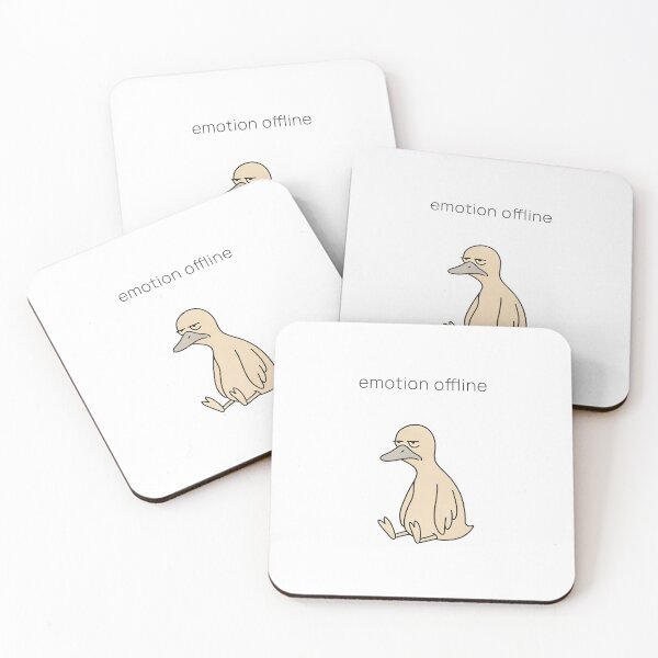 Item preview, Emotion Offline – Lazy Duck | Minimal Emotional Illustration designed and sold by WorkXPlay.