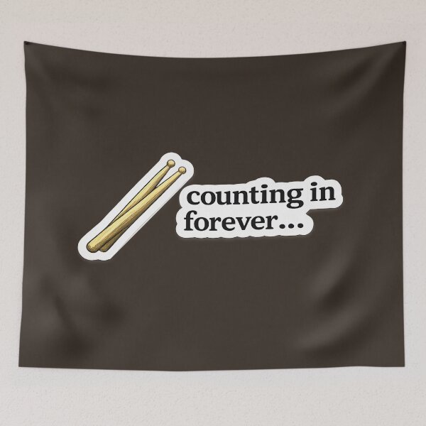 Item preview, Counting In Forever Drummer Meme designed and sold by Retr0Tshirts.