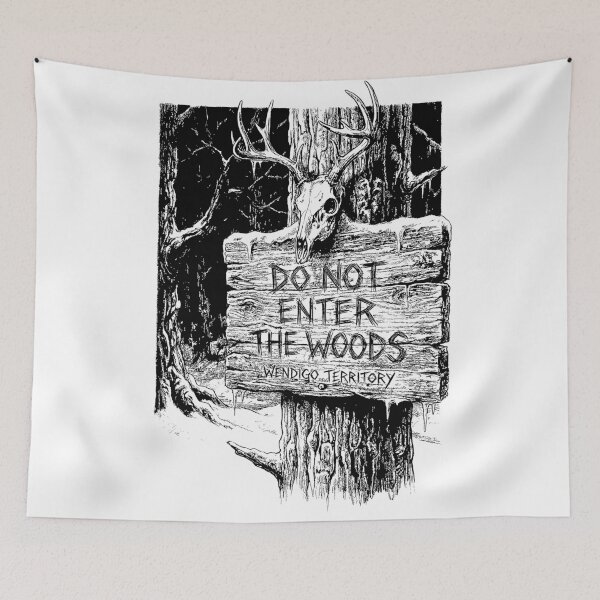 Item preview, Warning at the Treeline - Wendigo Cryptid  designed and sold by bapupa.