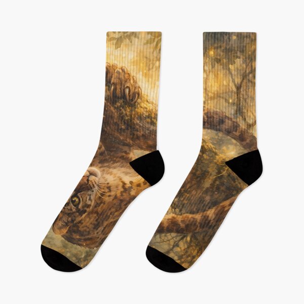 Item preview, Leopard Playfully Hanging from Tree designed and sold by cuprum.