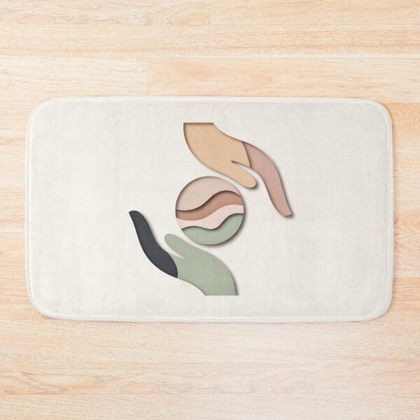 Item preview, Minimal Self Care Hands Wellness Wall Art designed and sold by TrendMorphic.