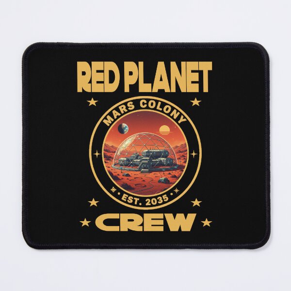 Item preview, Red Planet Mars Colony Crew Est. 2035 - Retro Futuristic Space Exploration Badge designed and sold by Jt41.