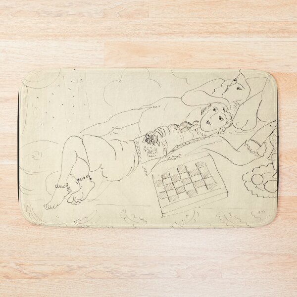 Item preview, Deux Odalisques by Henri Matisse: Minimal Line Art Poster designed and sold by artofuniverse.