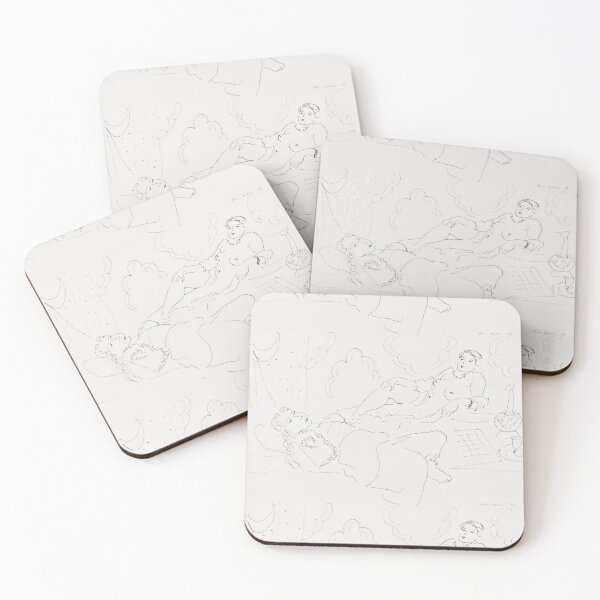 Item preview, Deux Odalisques by Henri Matisse: Minimalist Line Art Poster designed and sold by artofuniverse.