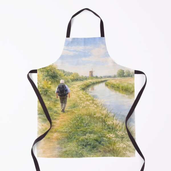 Item preview, Hiker on the Pieterpad Long Distance Hiking route in Netherlands  designed and sold by Studio Pico.