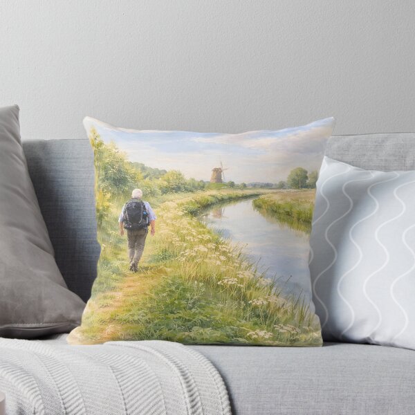 Item preview, Hiker on the Pieterpad Long Distance Hiking route in Netherlands  designed and sold by Studio Pico.