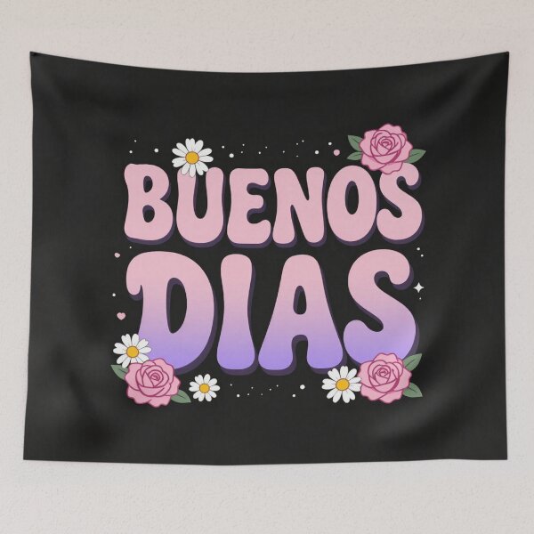 Item preview, Buenos Dias Pastel Lettering designed and sold by myforestfog.