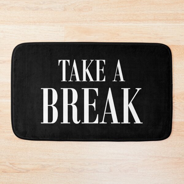 Item preview, Take A Break Minimal Quote T-Shirt | Self Care & Calm Typography designed and sold by PixelPlush.